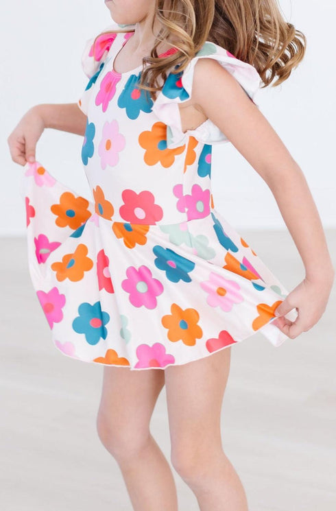 retro-floral-s-s-twirl-leotard Mila &  Rose - Sophia's Style--4T--5